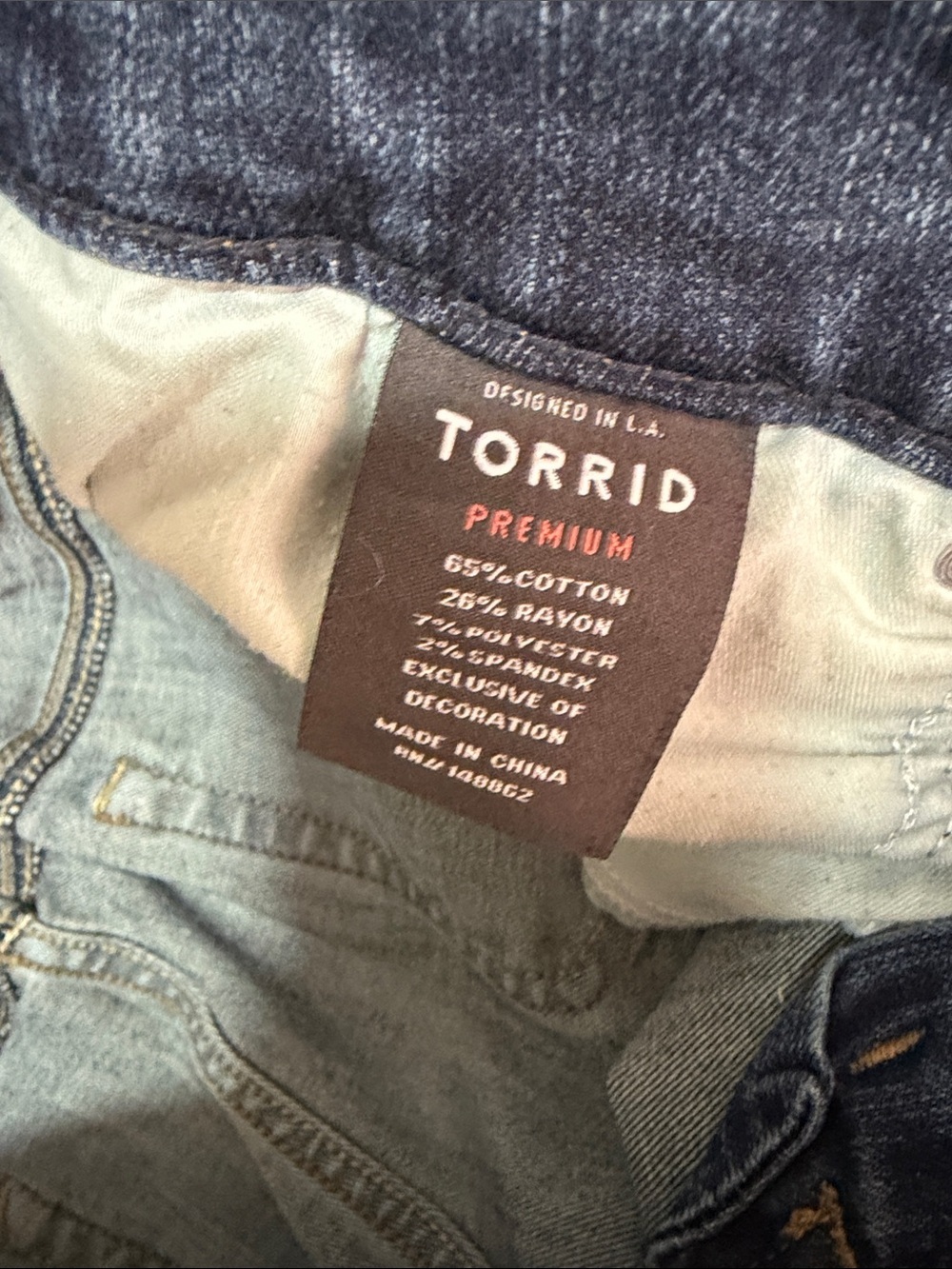 torrid Dark Blue Skinny Jeans plus size 16R - Picture 5 of 10